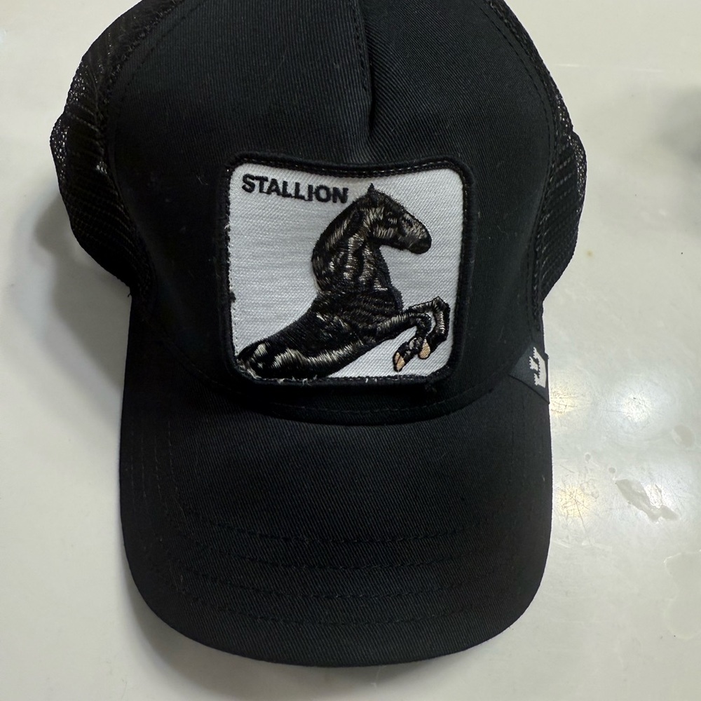 Black Stallion Trucker Hat